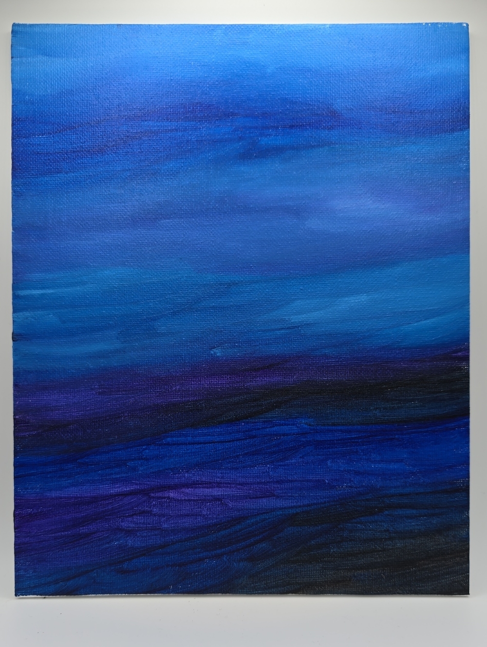 Blue Abstract Canvas Wall Art - Unbranded